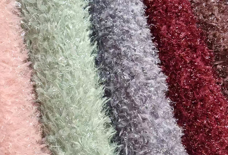 400mg*155cm Kain beludru keriting halus sutra cerah cocok untuk tas/topi