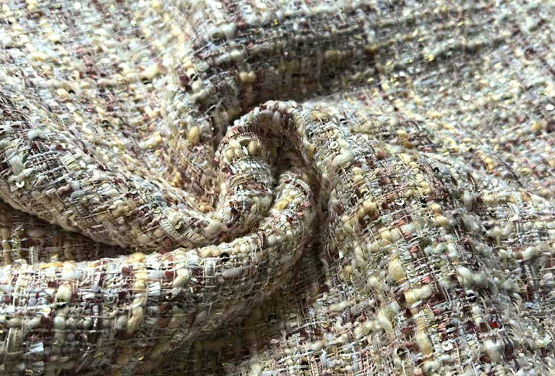 Kain Tenun Kain Tweed Lebar 550Mg 148Cm/Kain Terinspirasi Chanel K240230