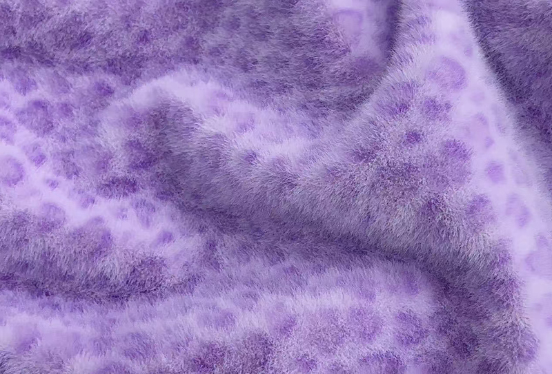 Kain bulu imitasi motif macan tutul cetak cerpelai Eropa lebar 160mm Kain bulu imitasi motif macan tutul cetak cerpelai Eropa lebar 160mm