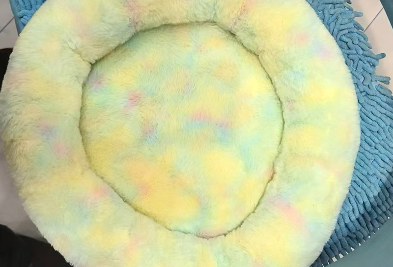 Kain bulu imitasi berwarna pelangi motif cerpelai Eropa 500GSM Kain bulu imitasi berwarna pelangi motif cerpelai Eropa 500GSM